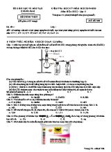 Đề kiểm tra học kỳ I môn Hóa học Lớp 11 - Mã đề 308 - Năm học 2019-2020 - Sở giáo dục và đào tạo Quảng Nam